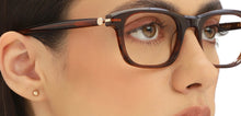 Load image into Gallery viewer, Tortoise Rectangle Full Rim Unisex Eyeglasses by John Jacobs-215748