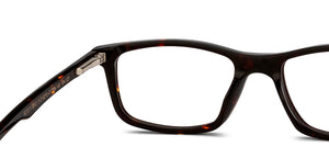 Tortoise Rectangle Full Rim Unisex Eyeglasses by Vincent Chase-210272
