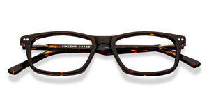 Tortoise Rectangle Full Rim Unisex Eyeglasses by Vincent Chase-210272