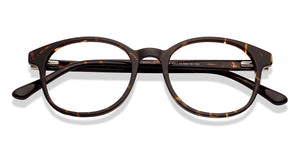 Tortoise Round Full Rim Unisex Eyeglasses by Vincent Chase-210278