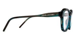Tortoise Square Full Rim Unisex Eyeglasses by John Jacobs-215751