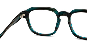 Tortoise Square Full Rim Unisex Eyeglasses by John Jacobs-215751
