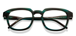 Tortoise Square Full Rim Unisex Eyeglasses by John Jacobs-215751