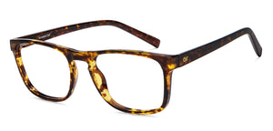 Tortoise Square Full Rim Unisex Eyeglasses by Lenskart Air Online-204192