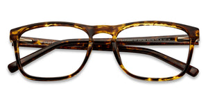 Tortoise Square Full Rim Unisex Eyeglasses by Lenskart Air Online-204192