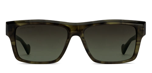 Tortoise Rectangle Full Rim Unisex Sunglasses by John Jacobs-216878