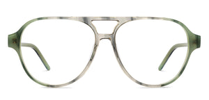 Grey Aviator Full Rim Unisex Eyeglasses by John Jacobs-215749