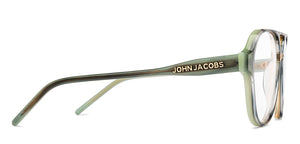 Grey Aviator Full Rim Unisex Eyeglasses by John Jacobs-215749