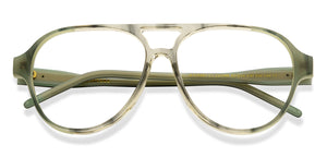 Grey Aviator Full Rim Unisex Eyeglasses by John Jacobs-215749