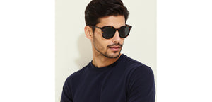 Tortoise Square Full Rim Unisex Sunglasses by John Jacobs-220518