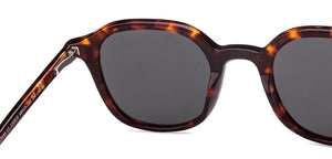 Tortoise Square Full Rim Unisex Sunglasses by John Jacobs-220518