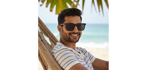 Tortoise Square Full Rim Unisex Sunglasses by John Jacobs-220523