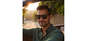Tortoise Square Full Rim Unisex Sunglasses by John Jacobs-220523