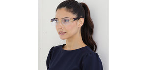 Gold Square Rimless Women Eyeglasses by Lenskart-232207