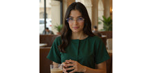 Load image into Gallery viewer, Gold Square Rimless Women Eyeglasses by Lenskart-232208
