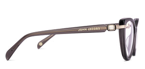 Transparent Black Cat Eye Full Rim Women Eyeglasses by John Jacobs-225394