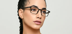 Transparent Black Rectangle Full Rim Unisex Eyeglasses by Lenskart Air-222489