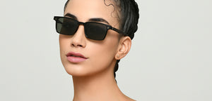 Transparent Black Rectangle Full Rim Unisex Eyeglasses by Lenskart Air-222489