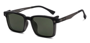 Transparent Black Rectangle Full Rim Unisex Eyeglasses by Lenskart Air-222489
