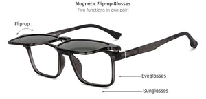 Transparent Black Rectangle Full Rim Unisex Eyeglasses by Lenskart Air-222489