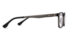 Load image into Gallery viewer, Transparent Black Rectangle Full Rim Unisex Eyeglasses by Lenskart Air-222489