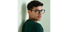 Load image into Gallery viewer, Black Round Full Rim Unisex Eyeglasses by John Jacobs-229390
