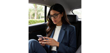Load image into Gallery viewer, Black Round Full Rim Unisex Eyeglasses by John Jacobs-229390