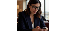 Load image into Gallery viewer, Black Round Full Rim Unisex Eyeglasses by John Jacobs-229390