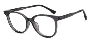 Black Round Full Rim Unisex Eyeglasses by Lenskart Air-222567