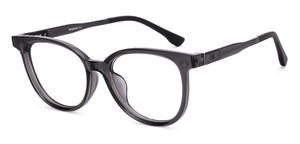 Black Round Full Rim Unisex Eyeglasses by Lenskart Air-222567