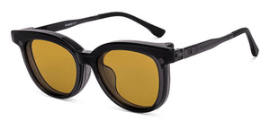 Black Round Full Rim Unisex Eyeglasses by Lenskart Air-222567