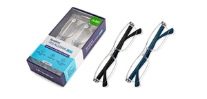 Transparent Rectangle Half Rim Unisex Eyeglasses by LENSKART BLU READERS-215724