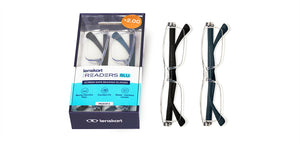 Transparent Rectangle Half Rim Unisex Eyeglasses by LENSKART BLU READERS-215726
