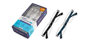 Transparent Rectangle Half Rim Unisex Eyeglasses by LENSKART BLU READERS-215726