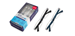 Transparent Rectangle Half Rim Unisex Eyeglasses by LENSKART BLU READERS-215727
