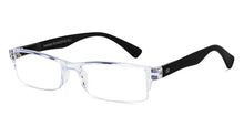 Load image into Gallery viewer, Transparent Rectangle Half Rim Unisex Eyeglasses by LENSKART BLU READERS-215728