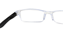 Load image into Gallery viewer, Transparent Rectangle Half Rim Unisex Eyeglasses by LENSKART BLU READERS-215724