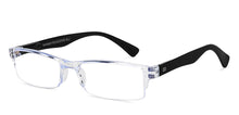 Load image into Gallery viewer, Transparent Rectangle Half Rim Unisex Eyeglasses by LENSKART BLU READERS-215727