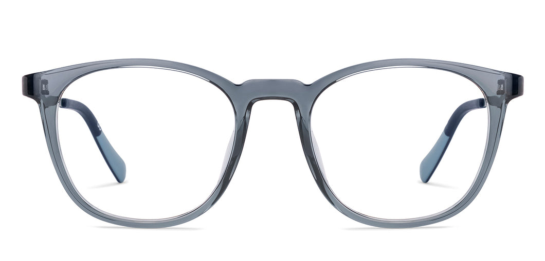 Transparent Round Full Rim Unisex Eyeglasses by John Jacobs-229391