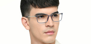 Transparent Rectangle Full Rim Unisex Eyeglasses by Lenskart Air-222133