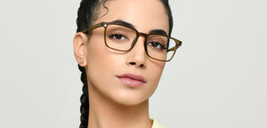 Transparent Brown Rectangle Full Rim Unisex Eyeglasses by Lenskart Air-222487