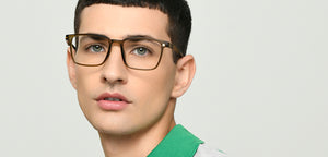 Transparent Brown Rectangle Full Rim Unisex Eyeglasses by Lenskart Air-222487