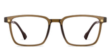 Load image into Gallery viewer, Transparent Brown Rectangle Full Rim Unisex Eyeglasses by Lenskart Air-222487