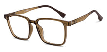 Load image into Gallery viewer, Transparent Brown Rectangle Full Rim Unisex Eyeglasses by Lenskart Air-222487