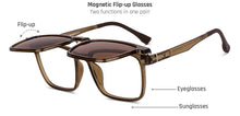 Load image into Gallery viewer, Transparent Brown Rectangle Full Rim Unisex Eyeglasses by Lenskart Air-222487