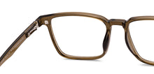 Load image into Gallery viewer, Transparent Brown Rectangle Full Rim Unisex Eyeglasses by Lenskart Air-222487