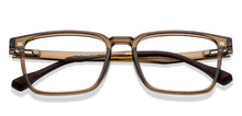 Load image into Gallery viewer, Transparent Brown Rectangle Full Rim Unisex Eyeglasses by Lenskart Air-222487