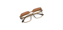 Load image into Gallery viewer, Transparent Brown Rectangle Full Rim Unisex Eyeglasses by Lenskart Air-222487