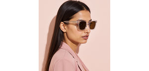Transparent Square Full Rim Unisex Sunglasses by John Jacobs-220515