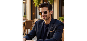 Transparent Square Full Rim Unisex Sunglasses by John Jacobs-220515